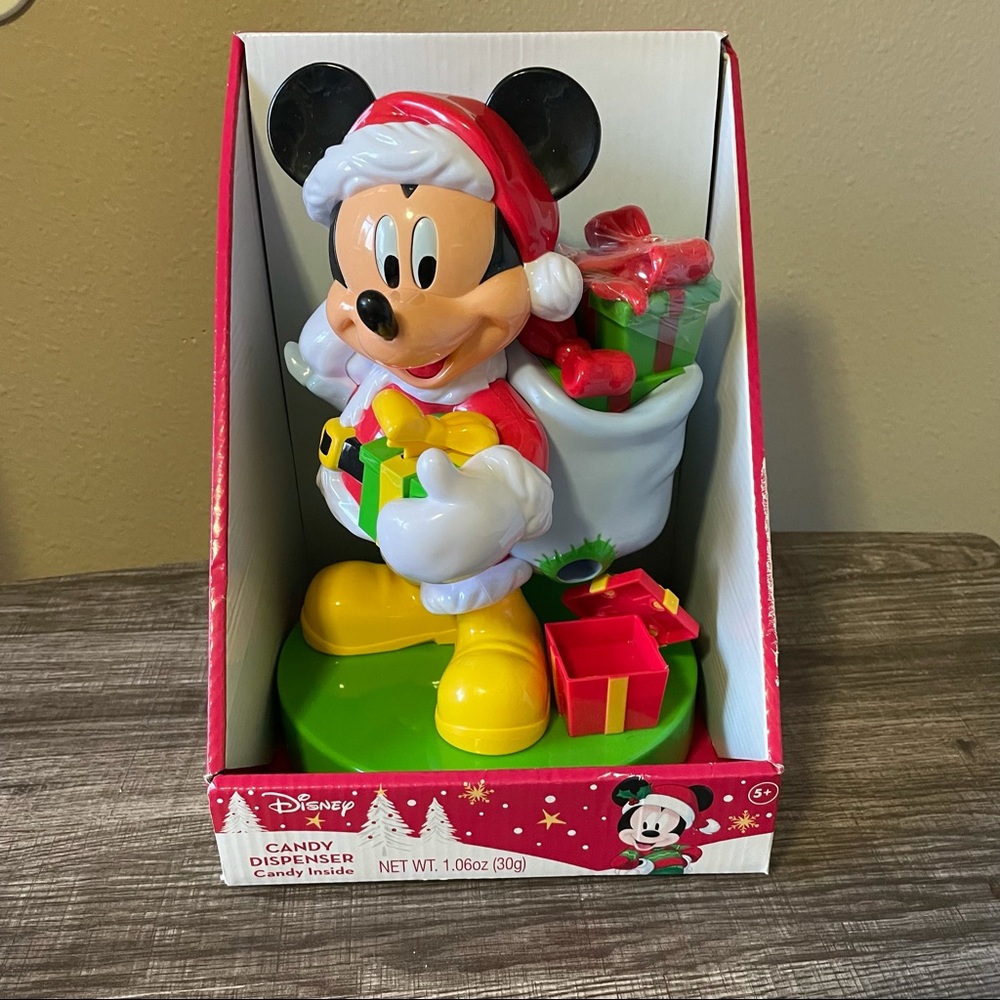 NEW in box Disney Mickey Mouse Candy Dispenser. Limited Edition. 10 inches.